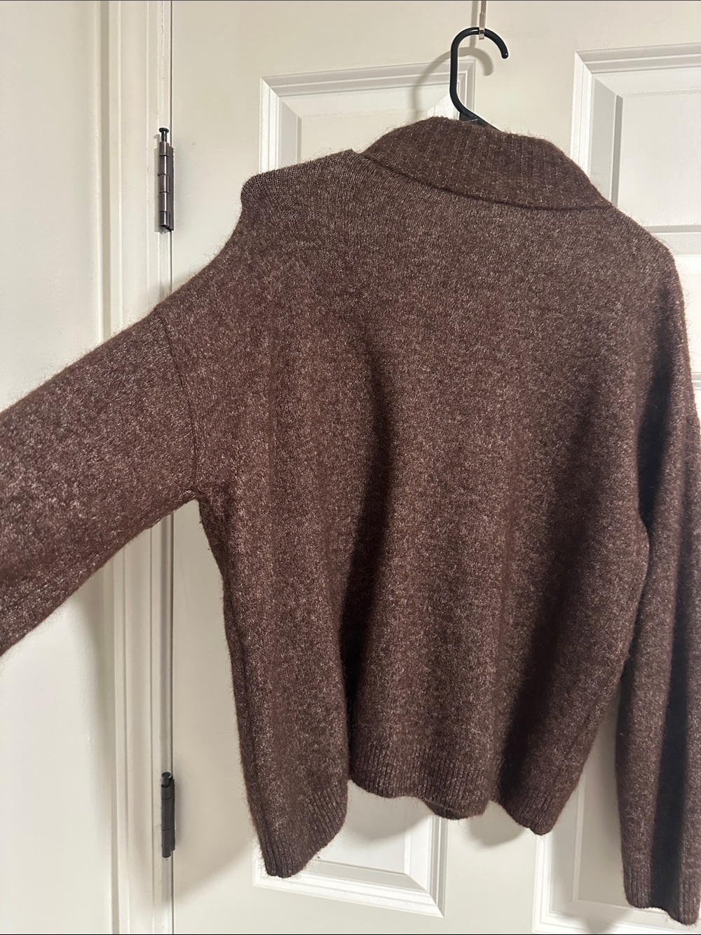 NWOT Sézane Tobias Half Zip Sweater in Dark Chocolate size M - Picture 12 of 13